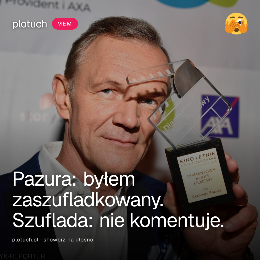 Pazura: byłem zaszufladkowany. Szuflada: nie komentuje.