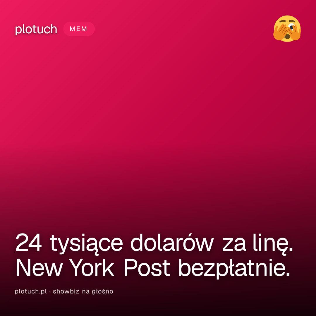 24 tysiące dolarów za linę. New York Post bezpłatnie.