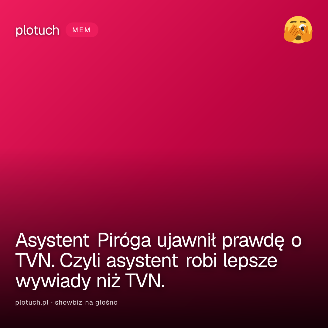 Asystent Piróga ujawnił prawdę o TVN. Czyli asystent robi lepsze wywiady niż TVN.