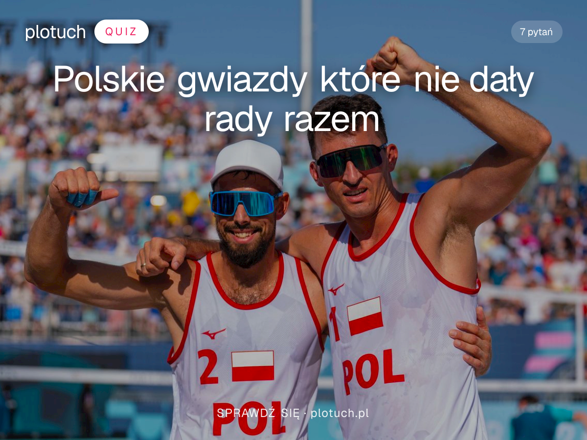 Quiz: Polskie gwiazdy które nie dały rady razem